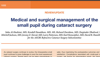 Medical And Surgical Management Of The Small Pupil