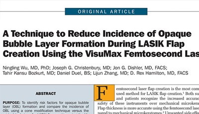 Reduce Bubble Layer For Lasik Flap Jrs 2017